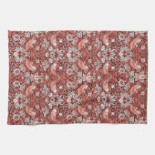 William Morris Strawberry Thief Terracotta Vogel Theedoek (Horizontaal)