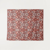 William Morris Strawberry Thief Terracotta Vogel Wandkleed (Voorkant (horizontaal))