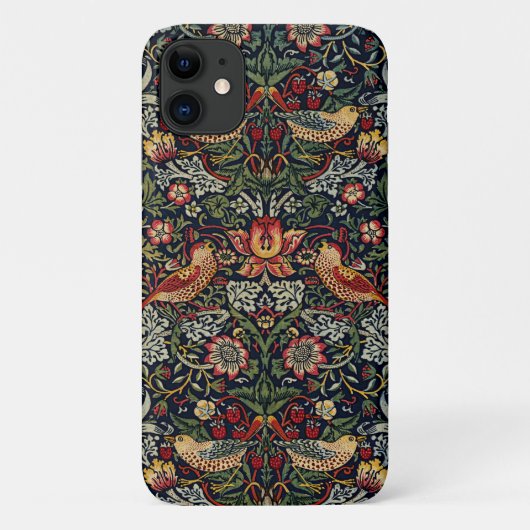 William Morris Strawberry Thief Textielpatroon Case-Mate iPhone Case (Achterkant)