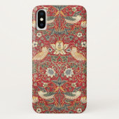 William Morris Strawberry Thief Textile Pattern Case-Mate iPhone Case (Achterkant)