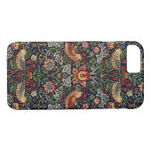 William Morris Strawberry Thief Textile Pattern Case-Mate iPhone Case (Achterkant (Horizontaal))