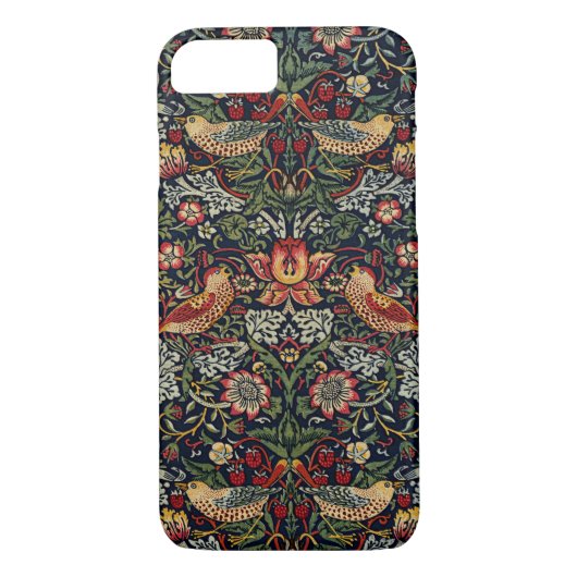 William Morris Strawberry Thief Textile Pattern Case-Mate iPhone Case (Achterkant)