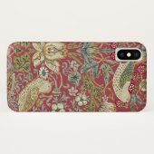 William Morris Strawberry Thief Textile Pattern Case-Mate iPhone Case (Achterkant (horizontaal))