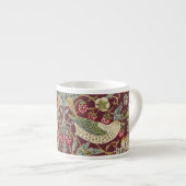 William Morris Strawberry Thief Textile Pattern Espresso Kop (Voorkant rechts)
