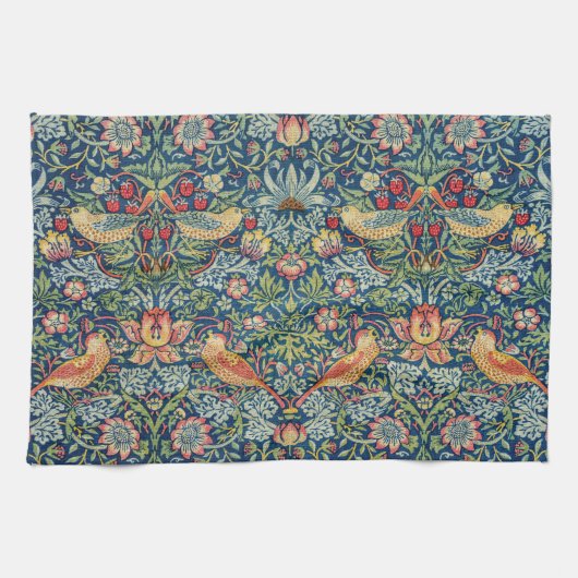 William Morris - Strawberry Thief Theedoek (Horizontaal)