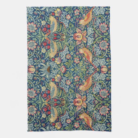 William Morris - Strawberry Thief Theedoek (Verticaal)