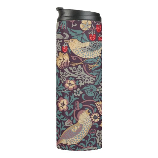 William Morris Strawberry Thief Thermal Tumbler Thermosbeker (Geroteerd rechts)