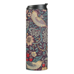 William Morris Strawberry Thief Thermal Tumbler Thermosbeker