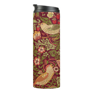 William Morris Strawberry Thief Thermal Tumbler Thermosbeker