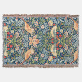William Morris Strawberry Thief Throw Deken (Voorkant)