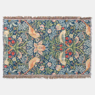 William Morris Strawberry Thief Throw Deken