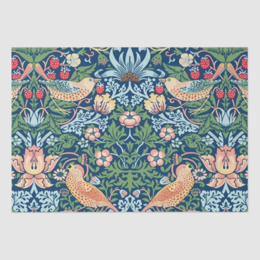 William Morris Strawberry Thief Tissuepapier (Voorkant)
