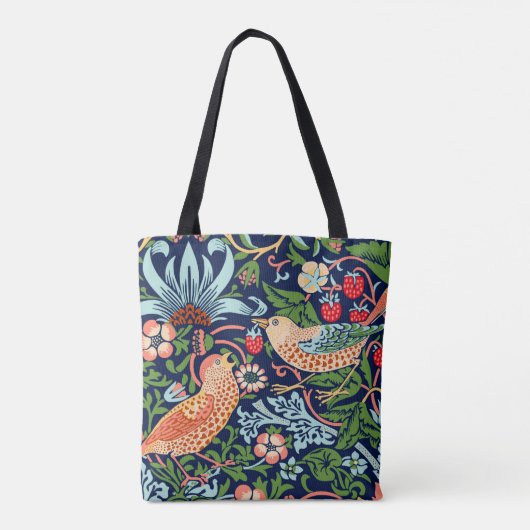 William Morris Strawberry Thief Tote Bag (Achterkant)