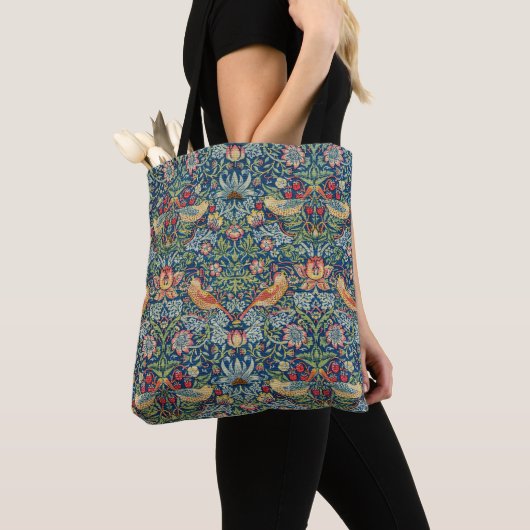 William Morris - Strawberry Thief Tote Bag (Dichtbij)