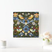 William Morris - Strawberry Thief Vierkante Klok (Huis)