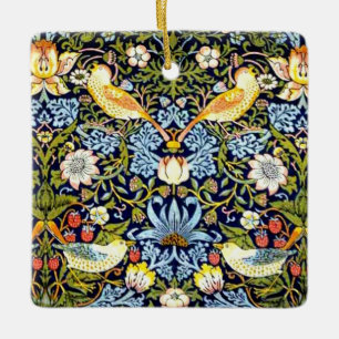 William Morris: Strawberry Thief vintage ontwerp, Keramisch Ornament
