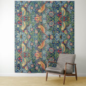 William Morris - Strawberry Thief Wandkleed (In situ)