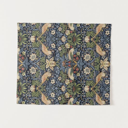 William Morris Strawberry Thief Wandkleed (Voorkant (horizontaal))