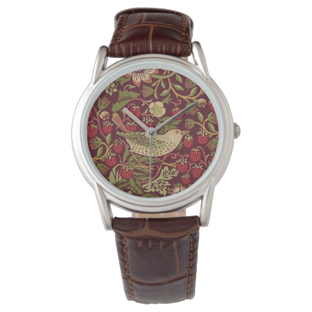 William Morris Strawberry Thief Watch Horloge (Voorkant)