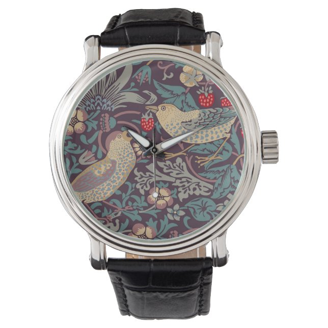William Morris Strawberry Thief Watch Horloge (Voorkant)