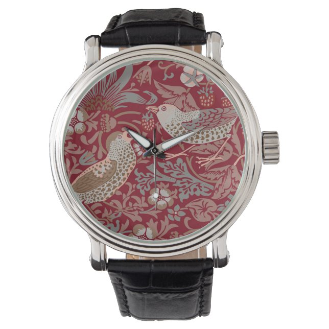 William Morris Strawberry Thief Watch Horloge (Voorkant)