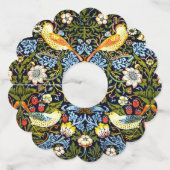 William Morris - Strawberry Thief Wijnglaslabel (Voorkant)