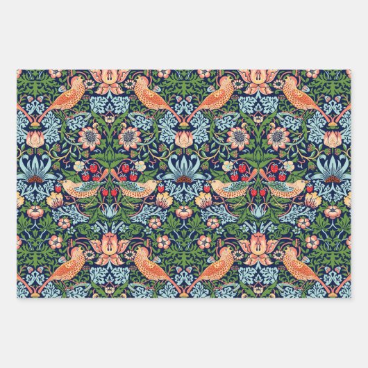 William Morris Strawberry Thief Wrapping Paper (Voorkant 2)