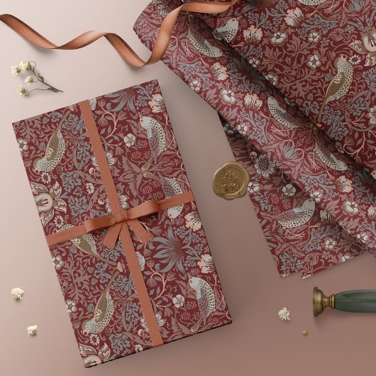 William Morris Strawberry Thief Wrapping Paper