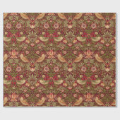 William Morris Strawberry Thief Wrapping Paper Cadeaupapier (Vlak)