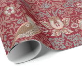 William Morris Strawberry Thief Wrapping Paper Cadeaupapier (Rol Hoek)