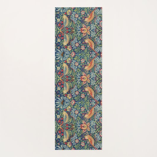 William Morris - Strawberry Thief Yogamat (Achterkant)