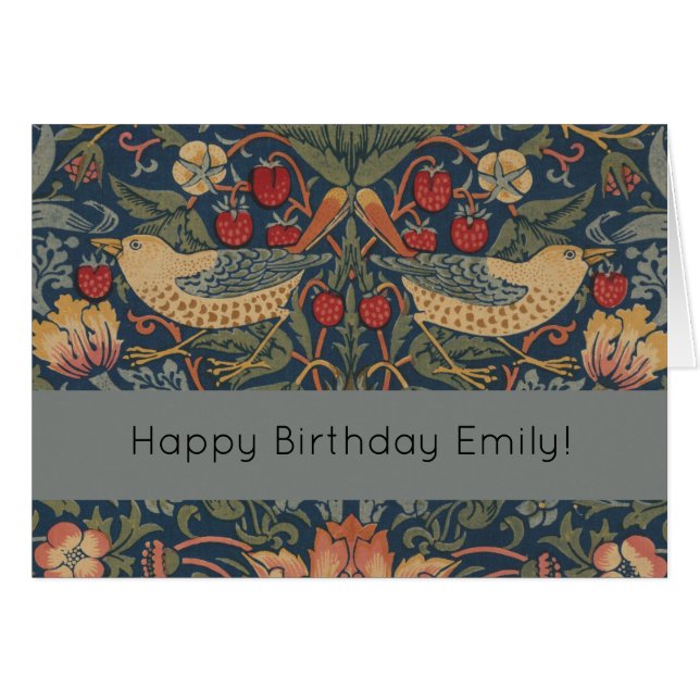 William Morris Strawberry Thieves Birds (Voorkant Horizontaal)