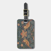William Morris Strawberry Thieves Birds Bagagelabel (Voorkant verticaal)