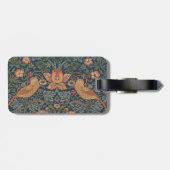 William Morris Strawberry Thieves Birds Bagagelabel (Achterkant horizontaal)