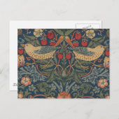 William Morris Strawberry Thieves Birds Briefkaart (Voorkant / Achterkant)
