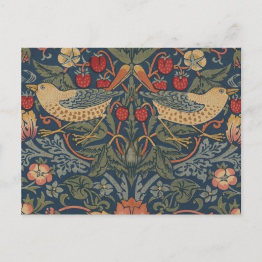 William Morris Strawberry Thieves Birds Briefkaart (Voorkant)