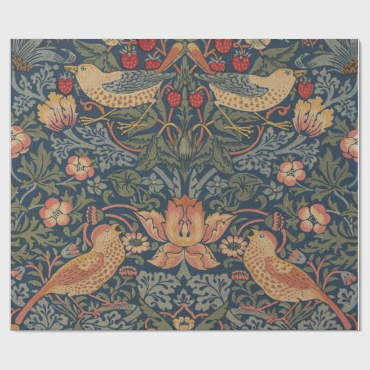 William Morris Strawberry Thieves Birds Cadeaupapier (Vlak)
