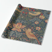 William Morris Strawberry Thieves Birds Cadeaupapier (Uitgerold)