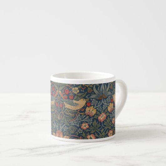 William Morris Strawberry Thieves Birds Espresso Kop (Voorkant rechts)
