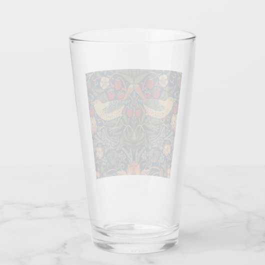William Morris Strawberry Thieves Birds Glas (Achterkant)