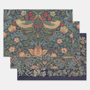 William Morris Strawberry Thieves Birds Inpakpapier Vel