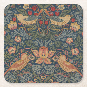 William Morris Strawberry Thieves Birds Kartonnen Onderzetters