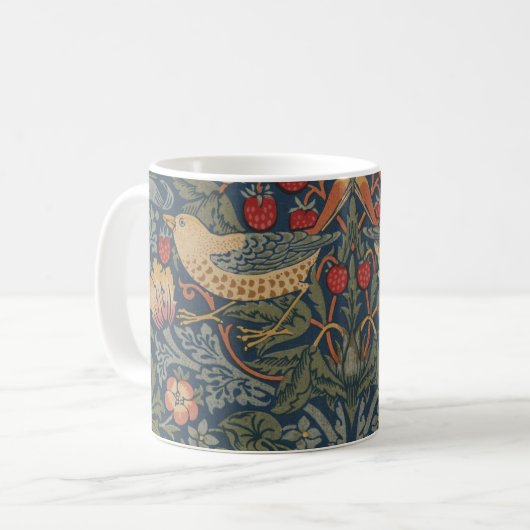 William Morris Strawberry Thieves Birds Koffiemok (Voorkant links)