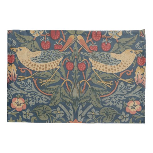 William Morris Strawberry Thieves Birds Kussensloop (Achterkant)