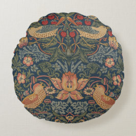 William Morris Strawberry Thieves Birds Rond Kussen
