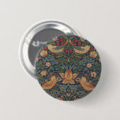 William Morris Strawberry Thieves Birds Ronde Button 5,7 Cm (Voorkant /achterkant)