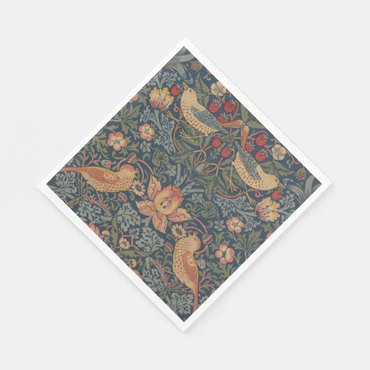 William Morris Strawberry Thieves Birds Servet (Hoek)