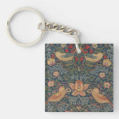 William Morris Strawberry Thieves Birds Sleutelhanger (voorkant)
