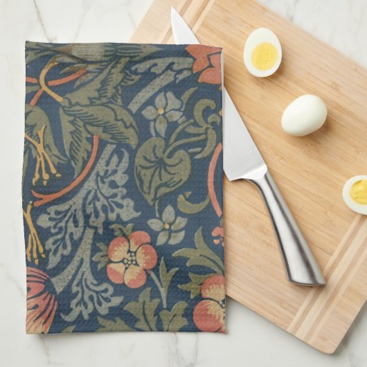 William Morris Strawberry Thieves Birds Theedoek (Quarter Fold)