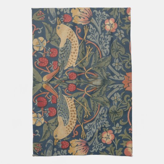 William Morris Strawberry Thieves Birds Theedoek (Verticaal)